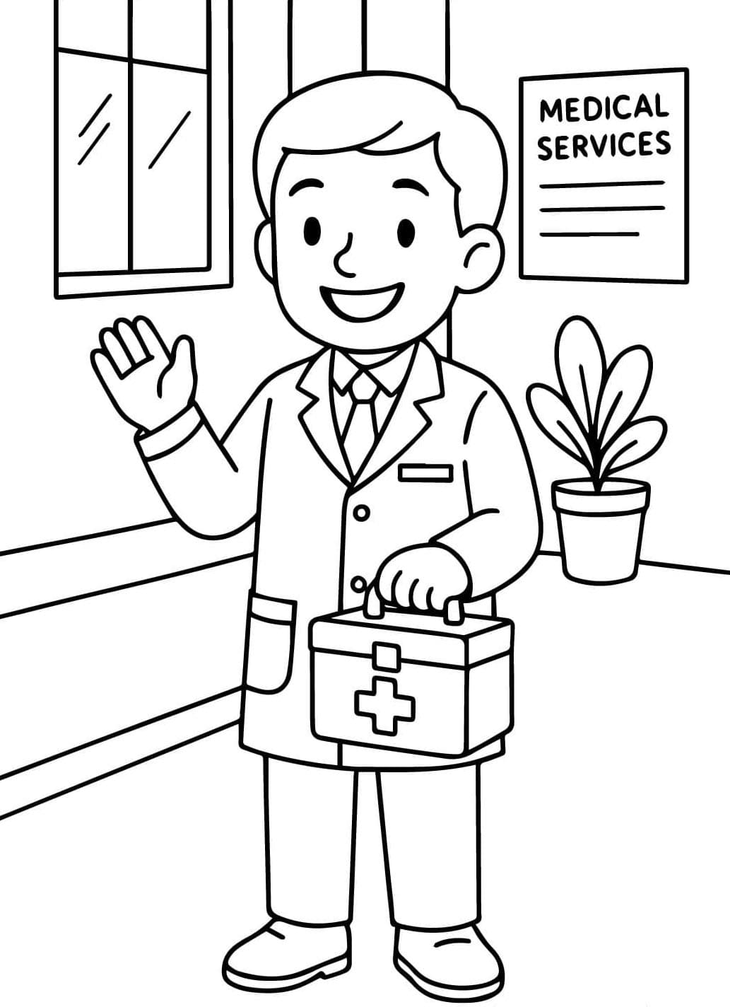 ระบายสี หมอที่ดี