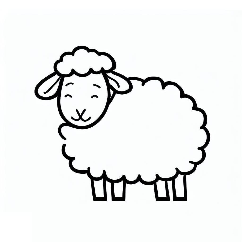 ระบายสี แกะน่ารักฟรี