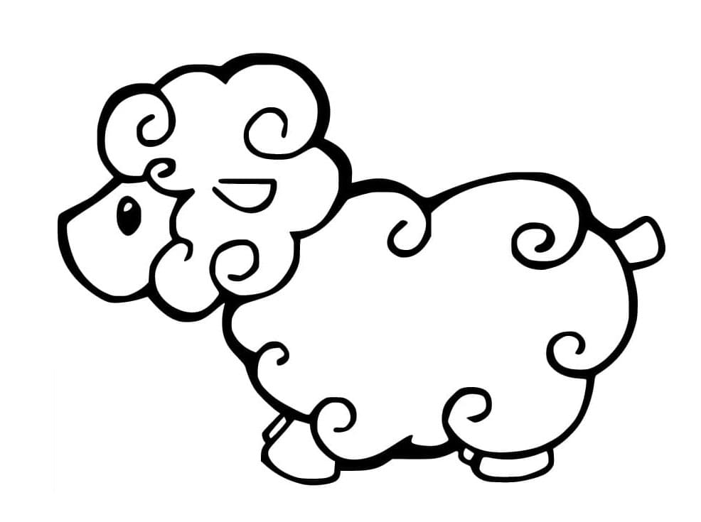 ระบายสี แกะน้อยน่ารัก