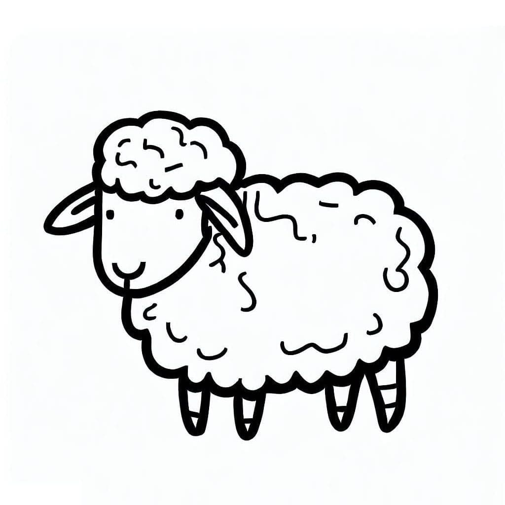 ระบายสี แกะน้อย