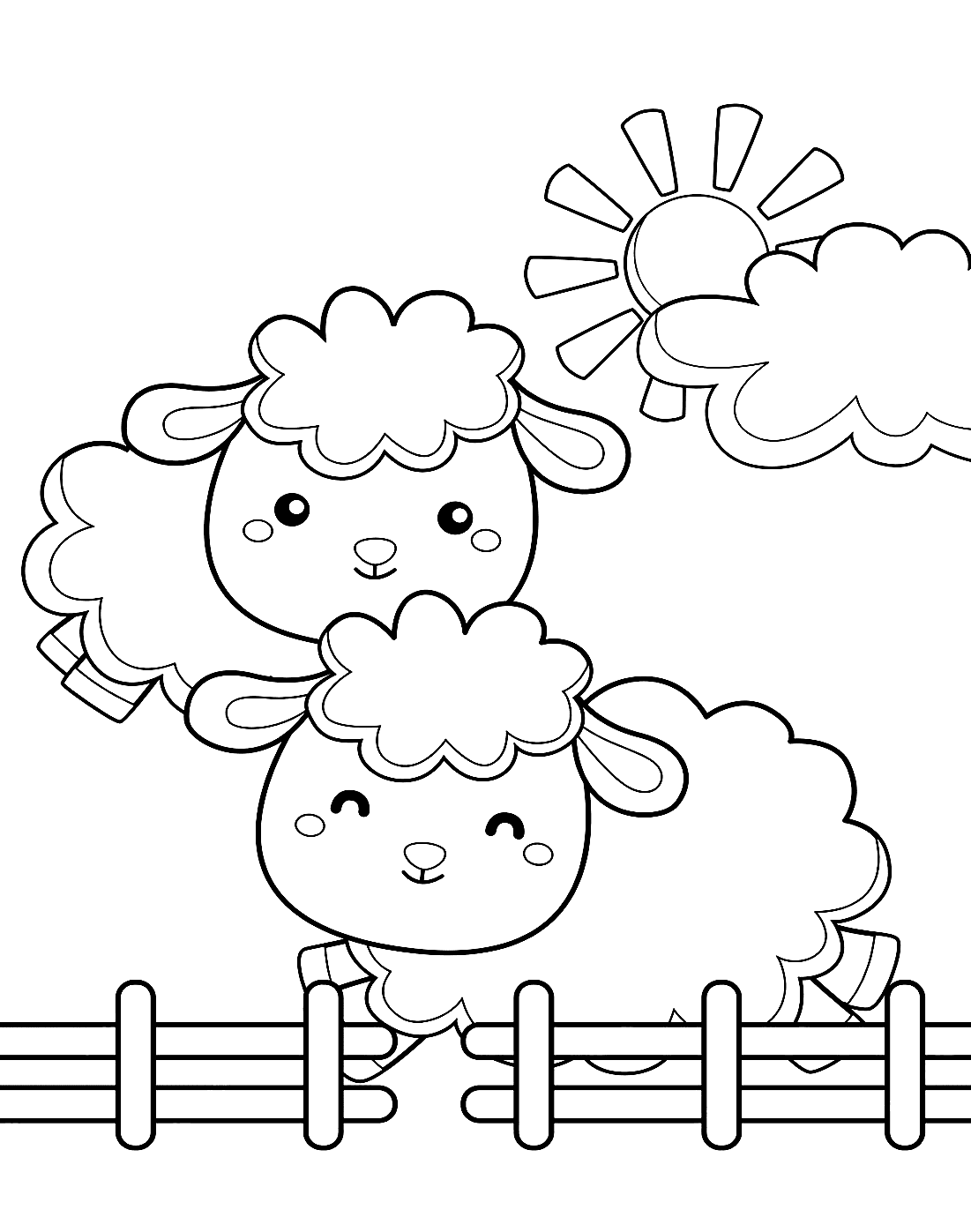 ระบายสี แกะอ้วน