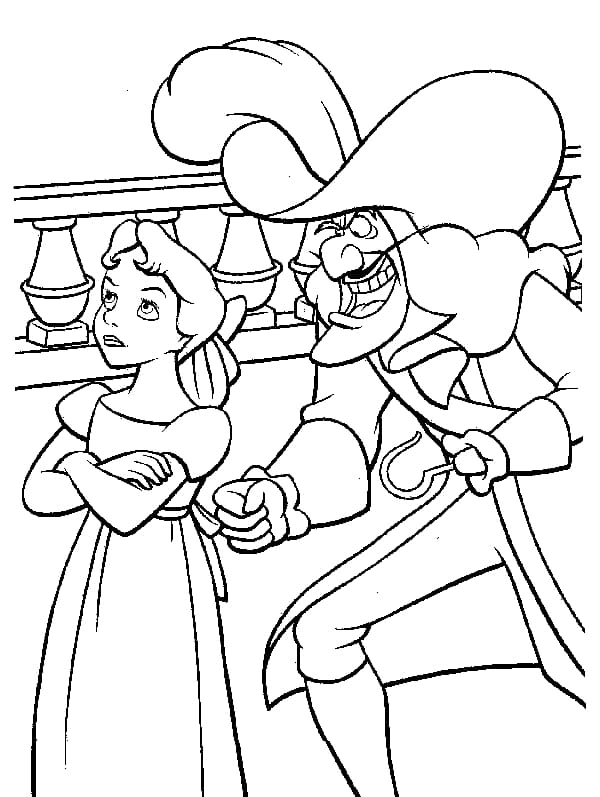 ระบายสี กัปตันฮุกผู้อันตราย