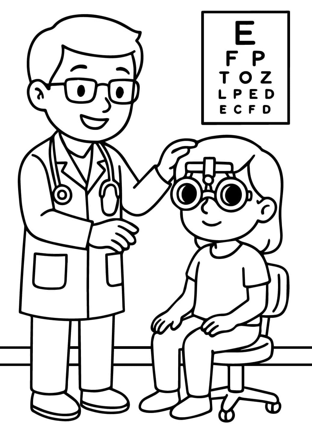 ระบายสี การตรวจตาเด็ก