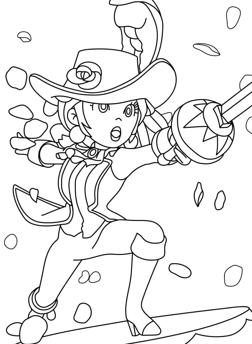 ระบายสี การต่อสู้ของเจ้าหญิงพีช