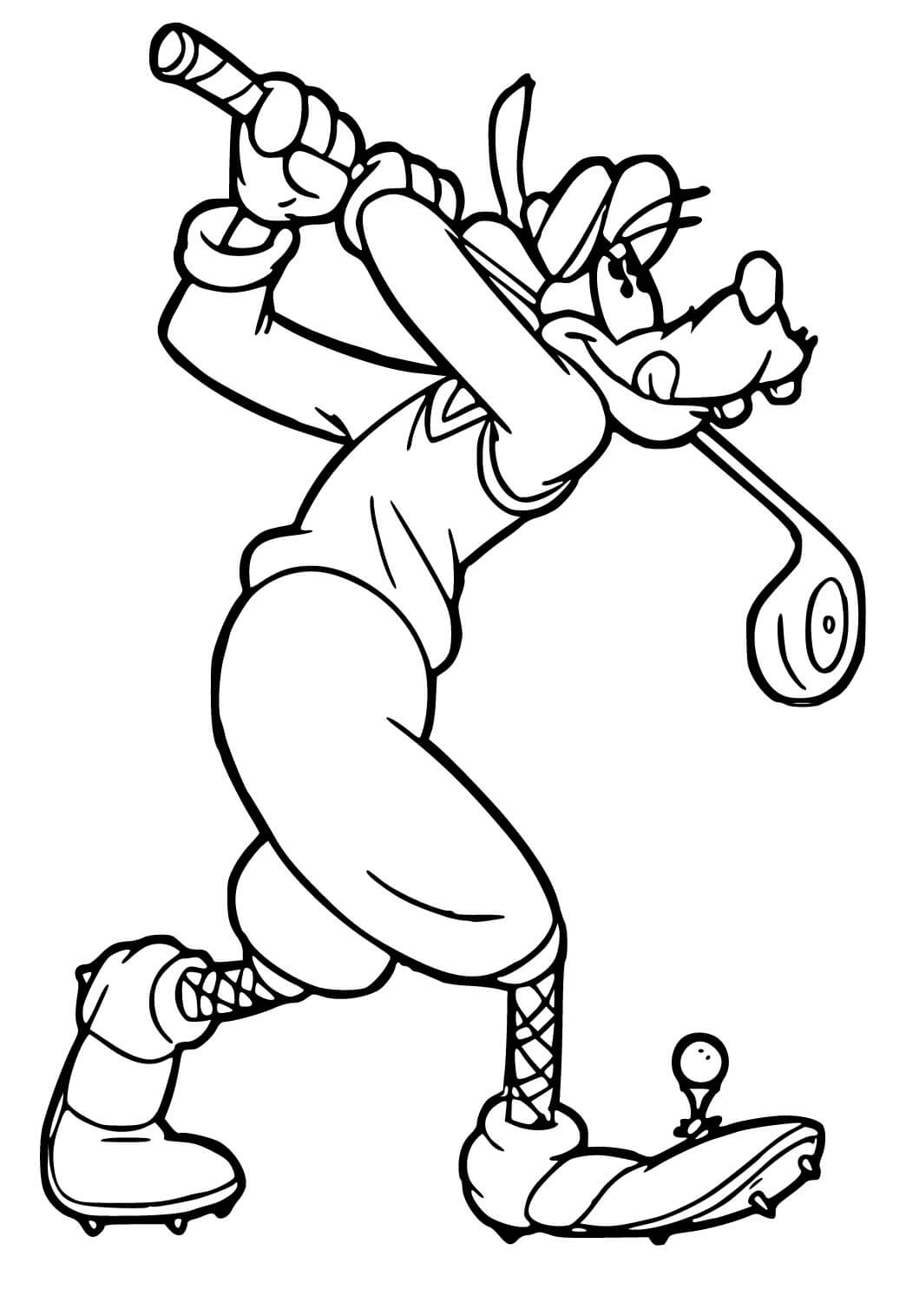 ระบายสี กู๊ฟฟี่เล่นกอล์ฟ