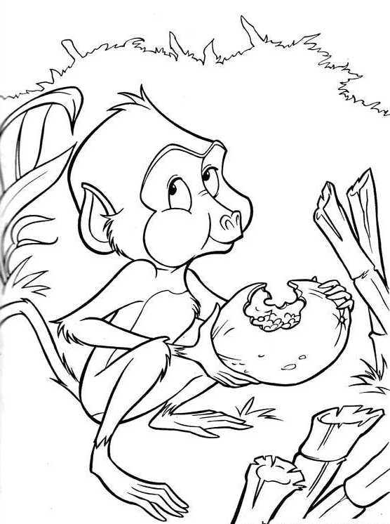 ระบายสี ลิงน่ารักจากทาร์ซาน