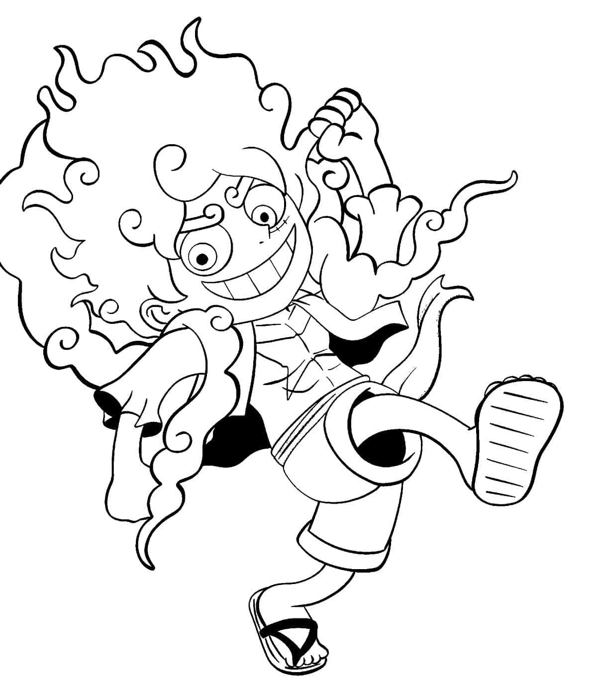 ระบายสี ลูฟี่เกียร์ 5 สุดน่ารัก