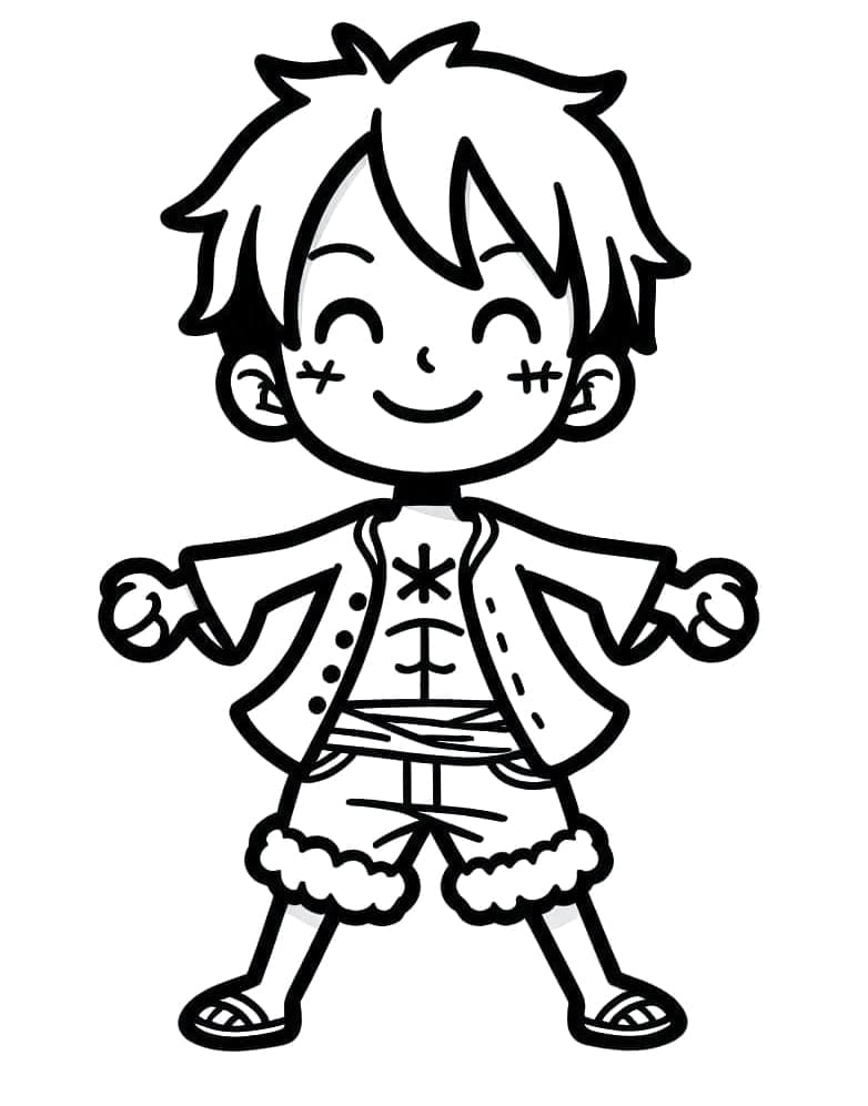 ระบายสี ลูฟี่ตัวน้อย