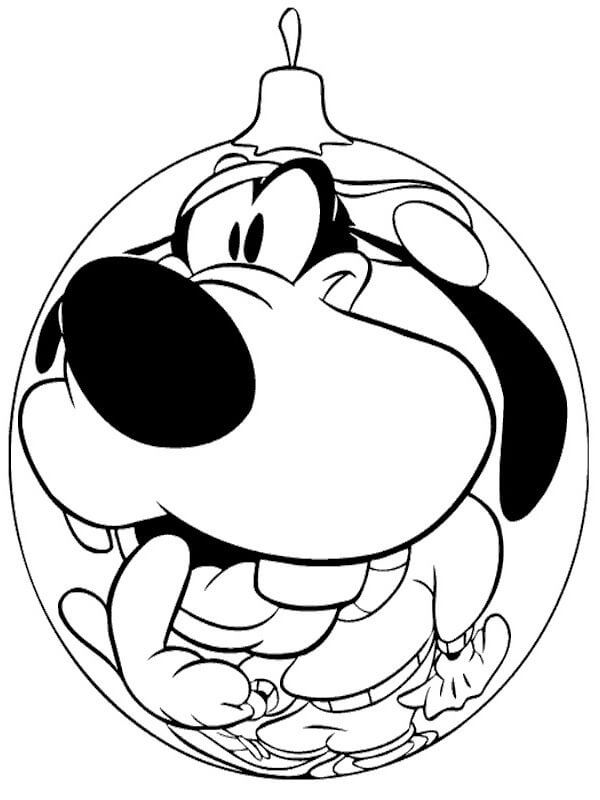 ระบายสี ลูกบอลคริสต์มาส กูฟฟี่