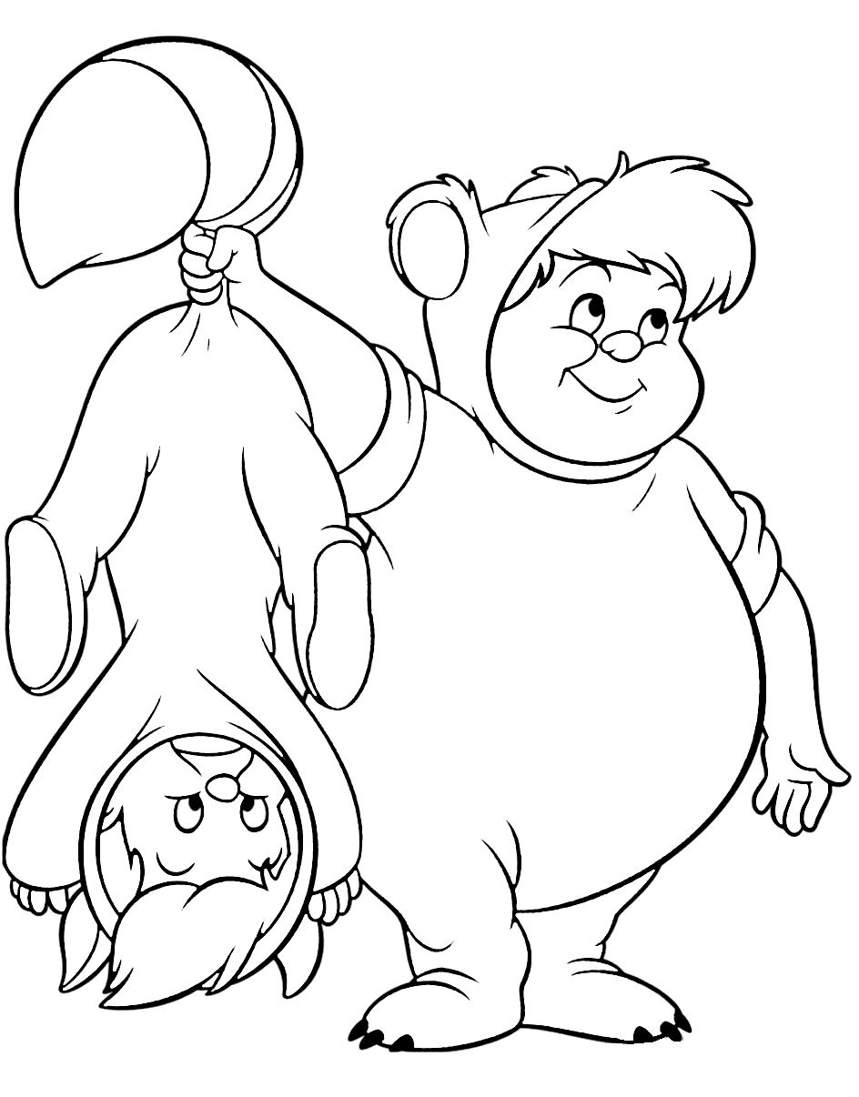 ระบายสี ลอสต์บอยส์ คับบี้ แฝด