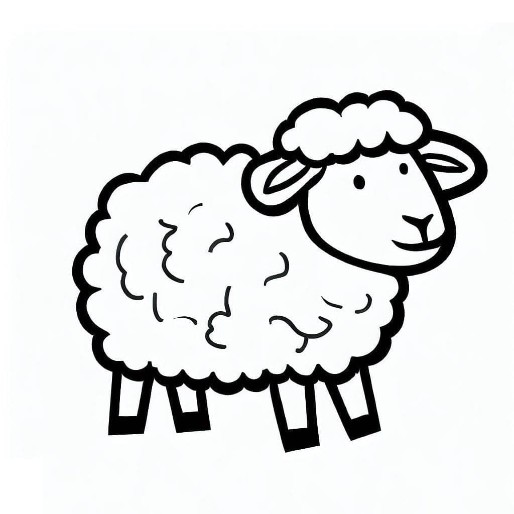 ระบายสี น่ารัก แกะ