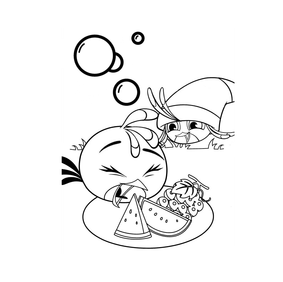 ระบายสี นกหิวโหย