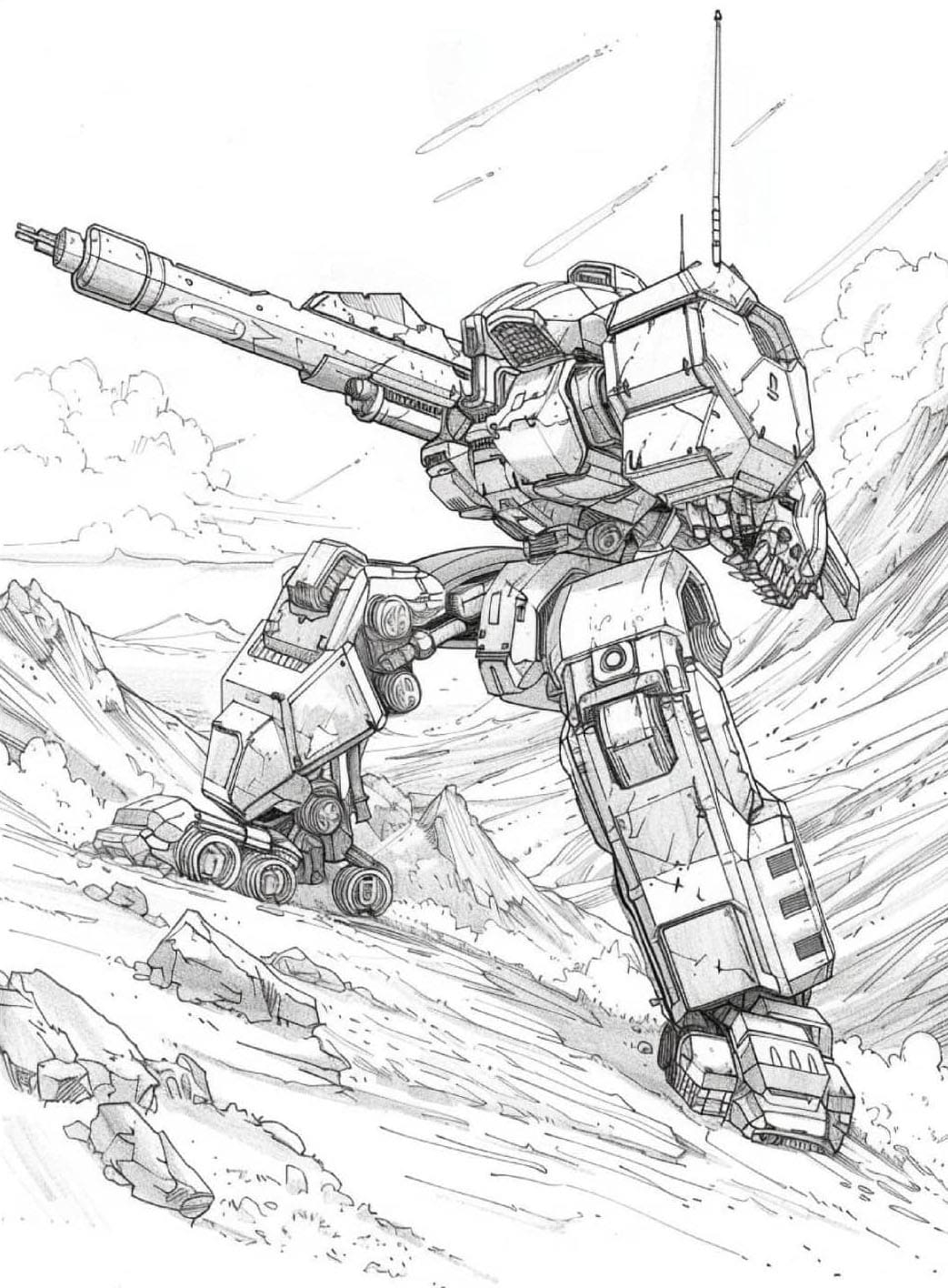 ระบายสี แผ่นพิมพ์กันดั้ม