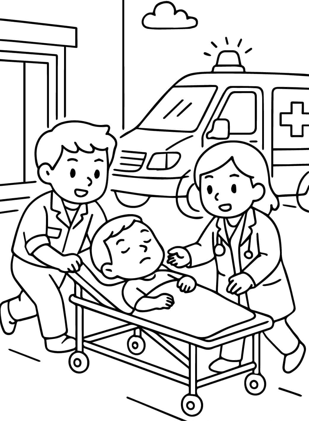 ระบายสี แพทย์และแผนกฉุกเฉิน