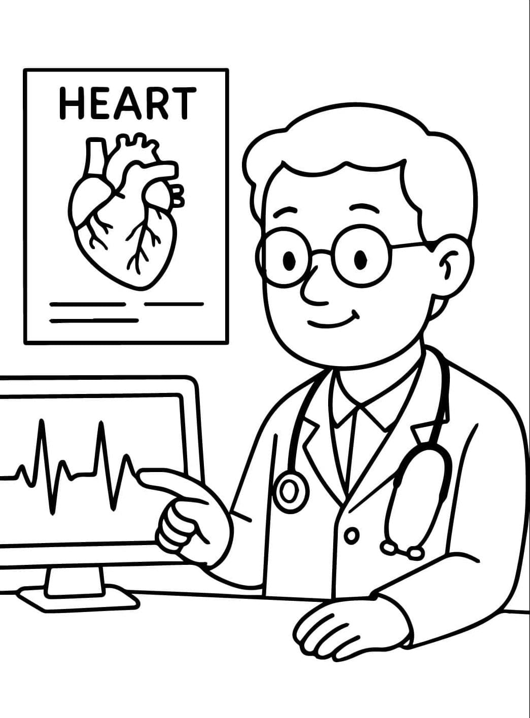 ระบายสี แพทย์โรคหัวใจจากคุณหมอ