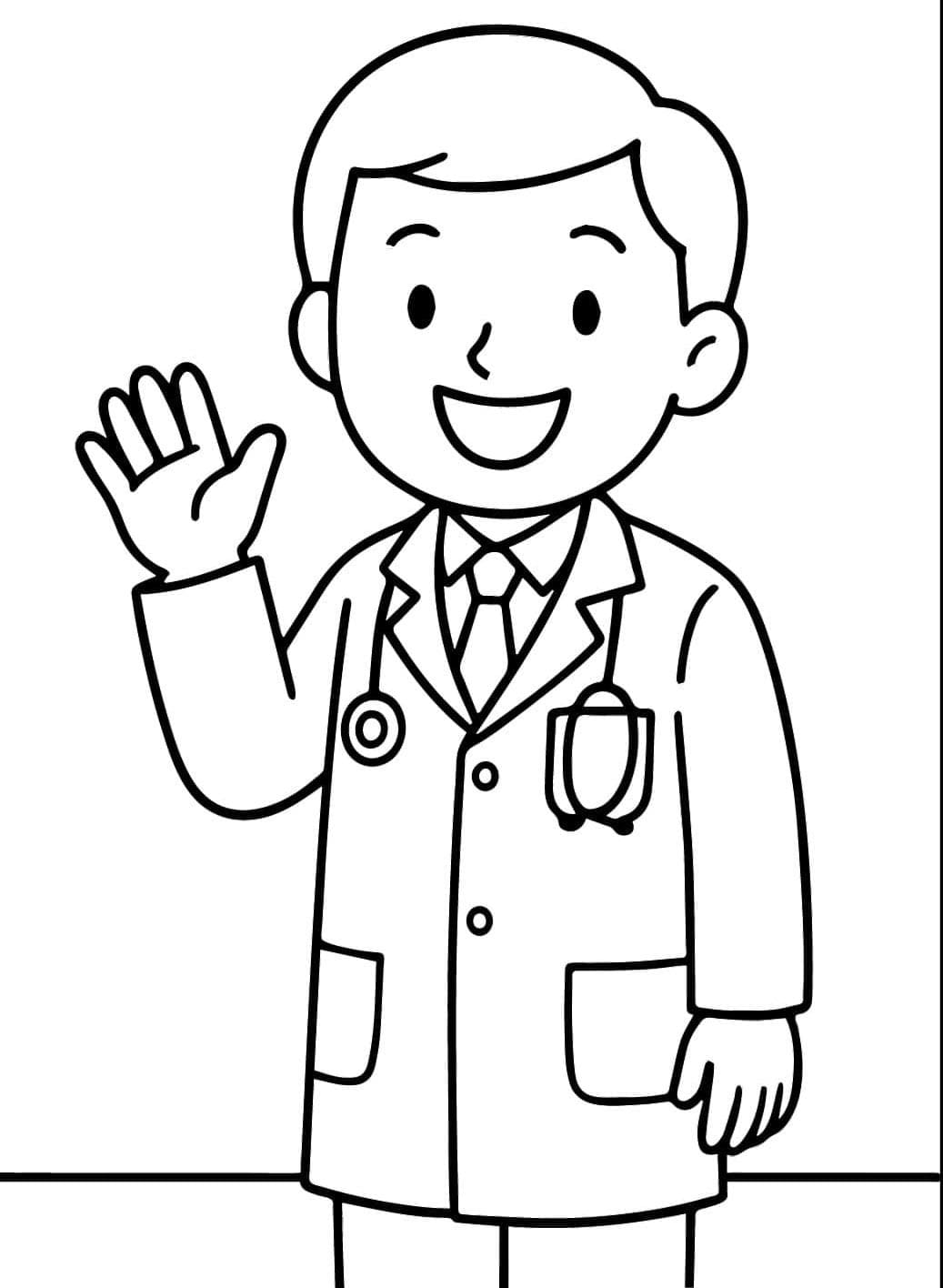 ระบายสี ภาพคุณหมอ