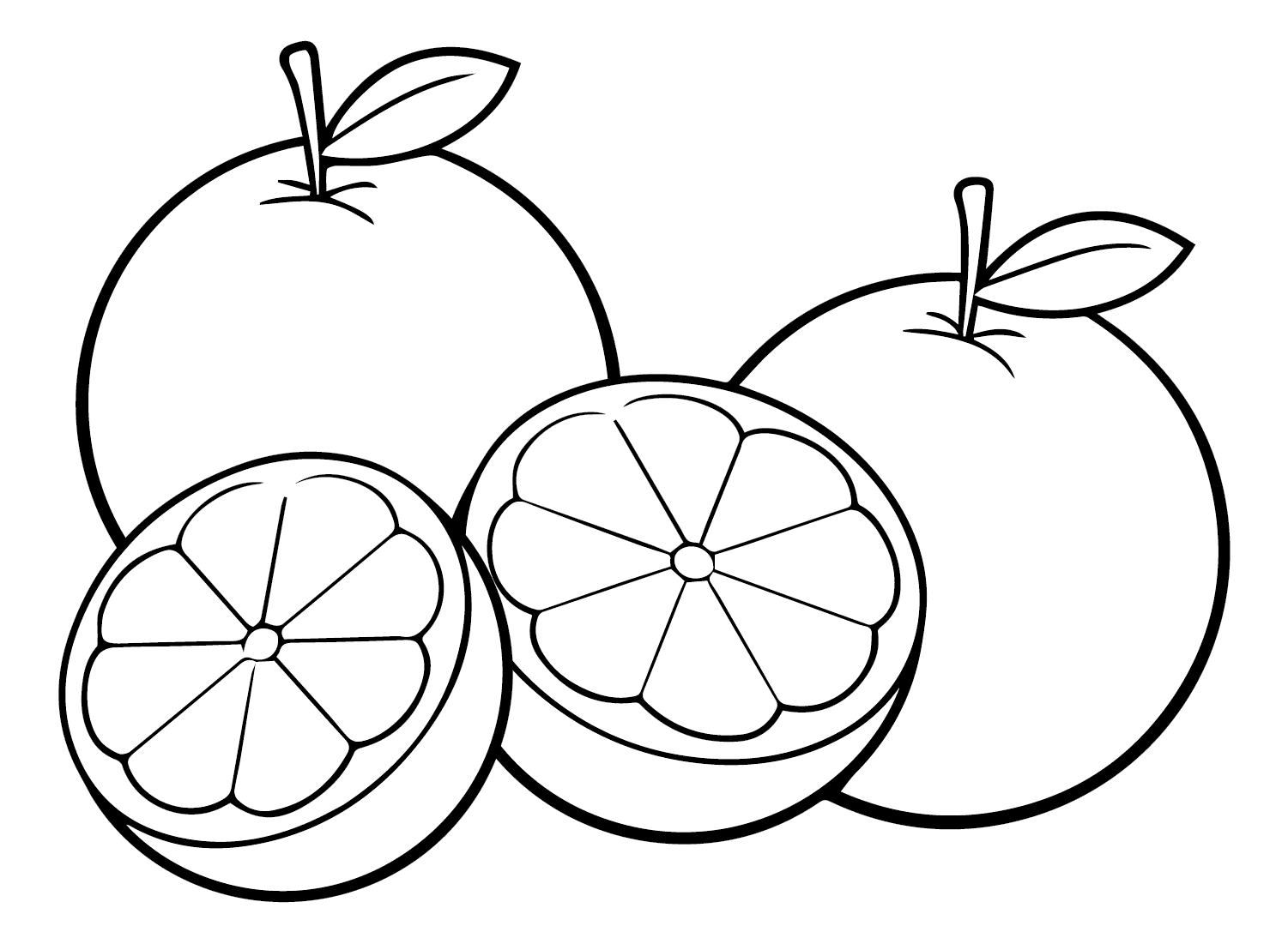 ระบายสี ผลส้ม