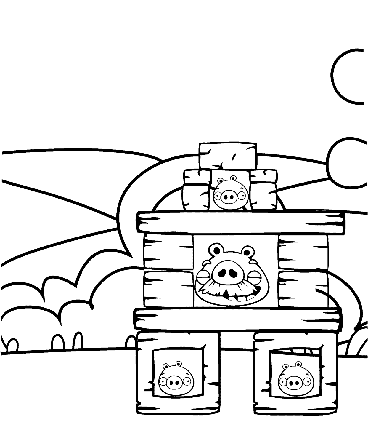 ระบายสี ป้อมปราการของหมู