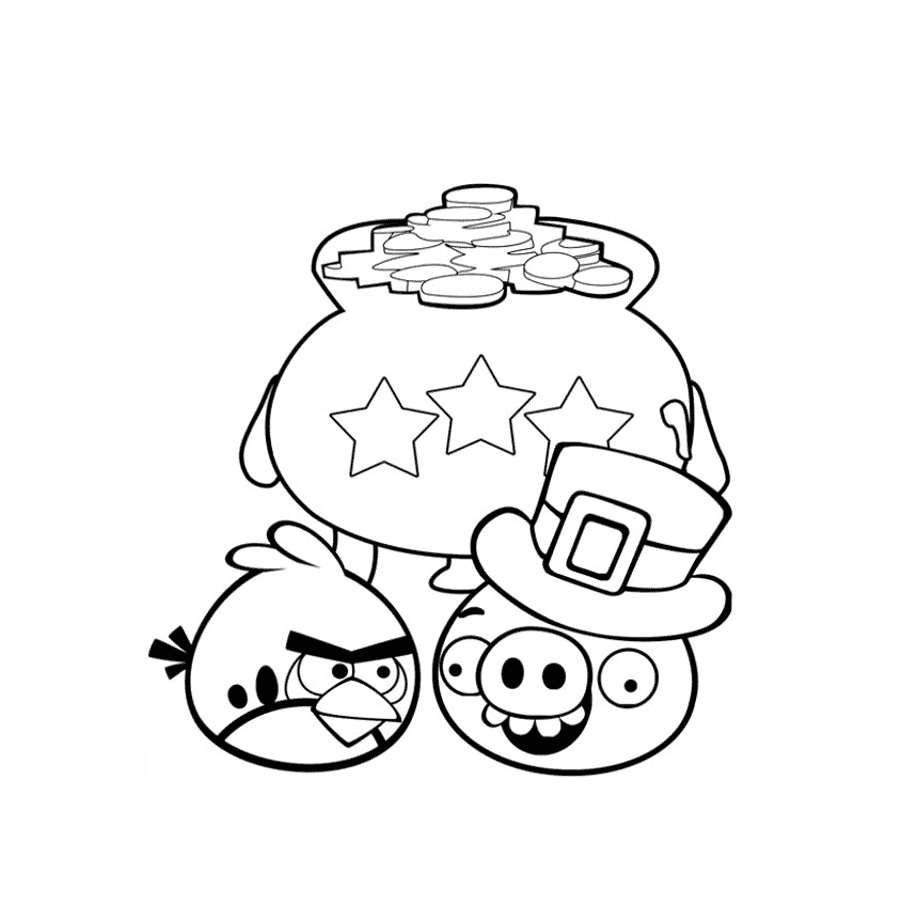 ระบายสี รูปภาพ แอ็งกรีเบิดส์