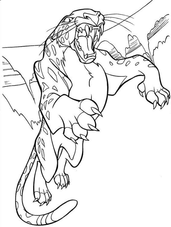 ระบายสี เสือดาวเซบอร์