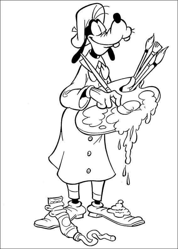 ระบายสี ศิลปิน กู๊ฟฟี่