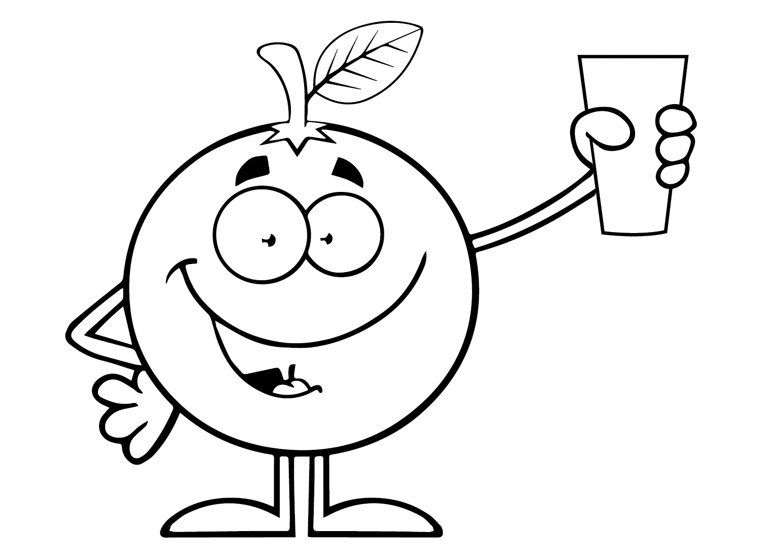 ระบายสี ส้มมาสคอต