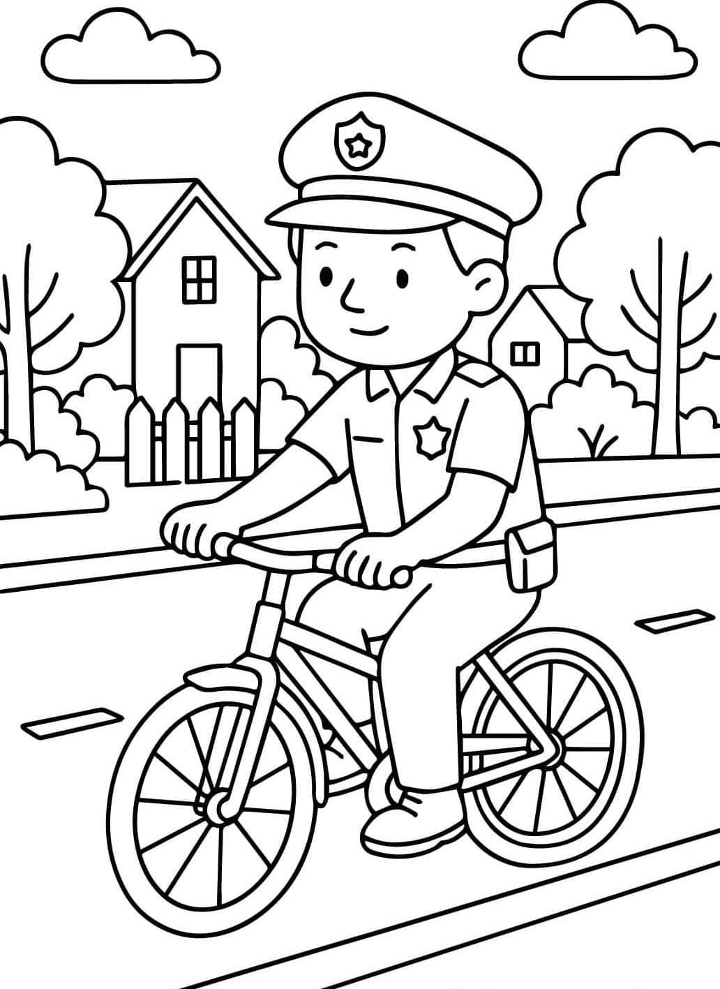 ระบายสี ตำรวจบนจักรยาน