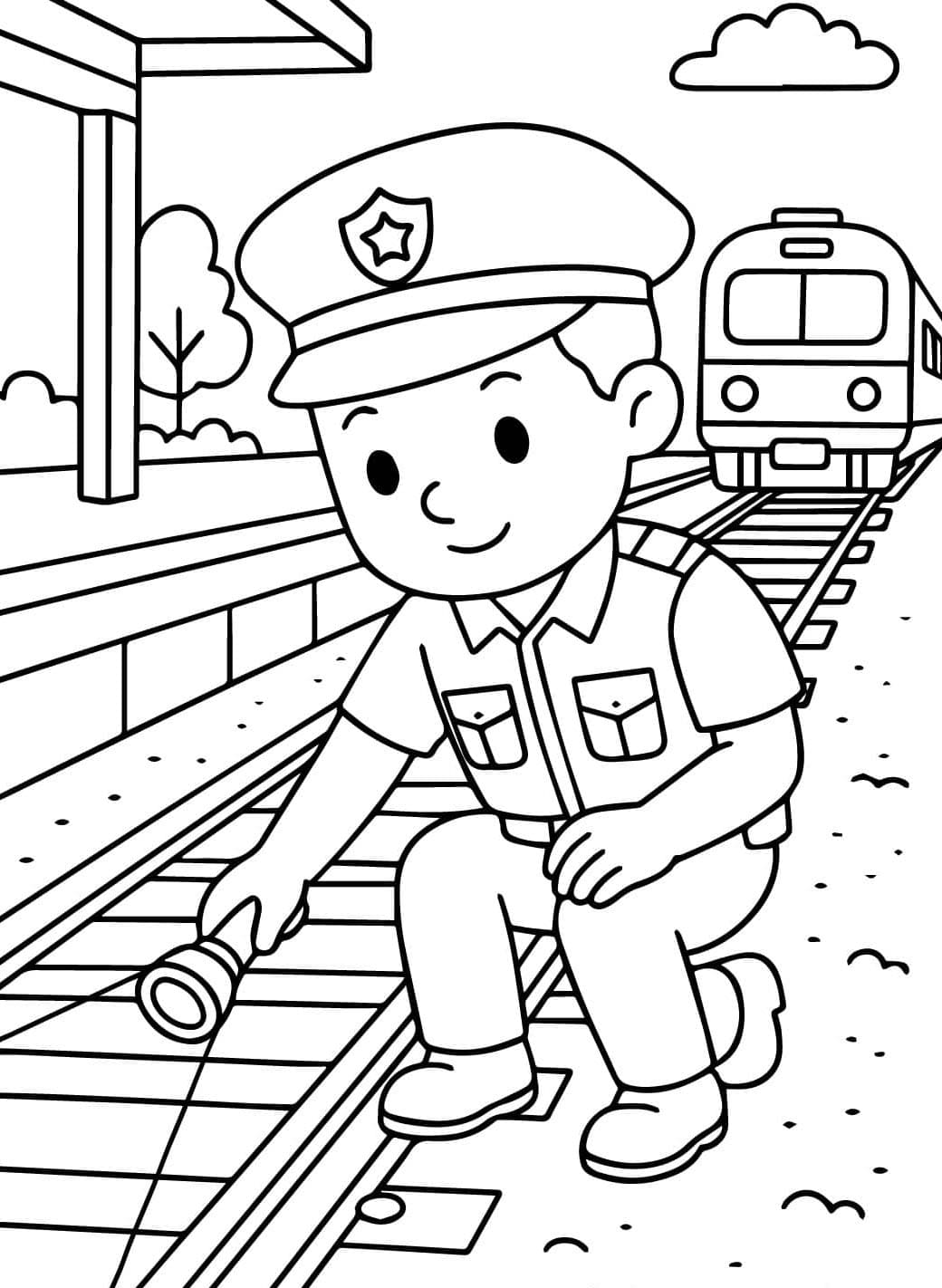 ระบายสี ตำรวจบนรถไฟ