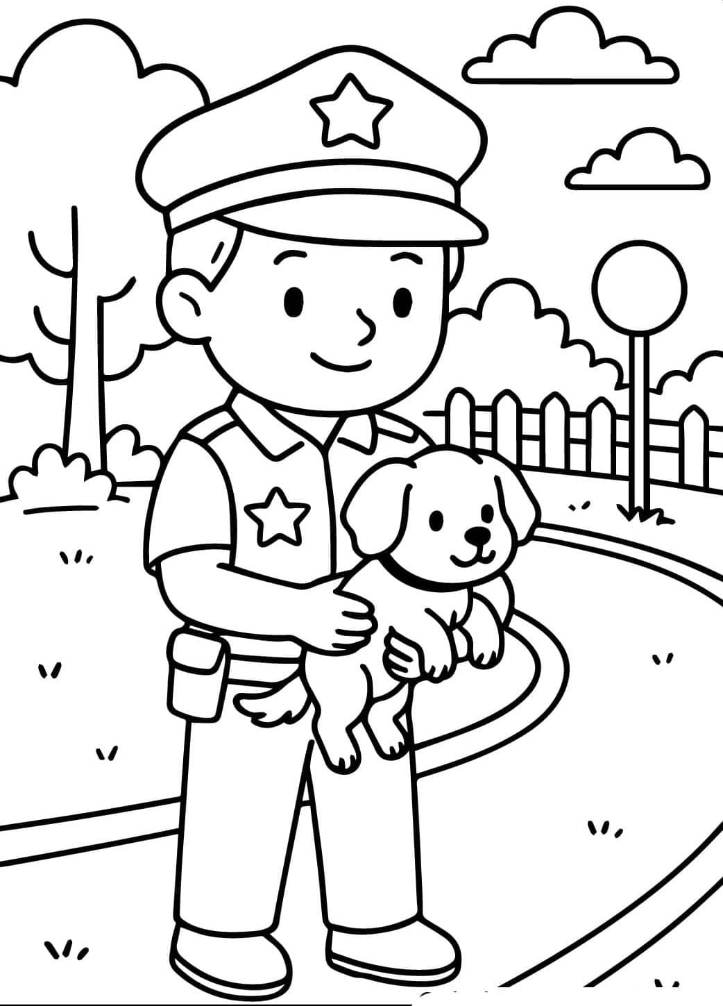 ระบายสี ตำรวจจับสุนัข