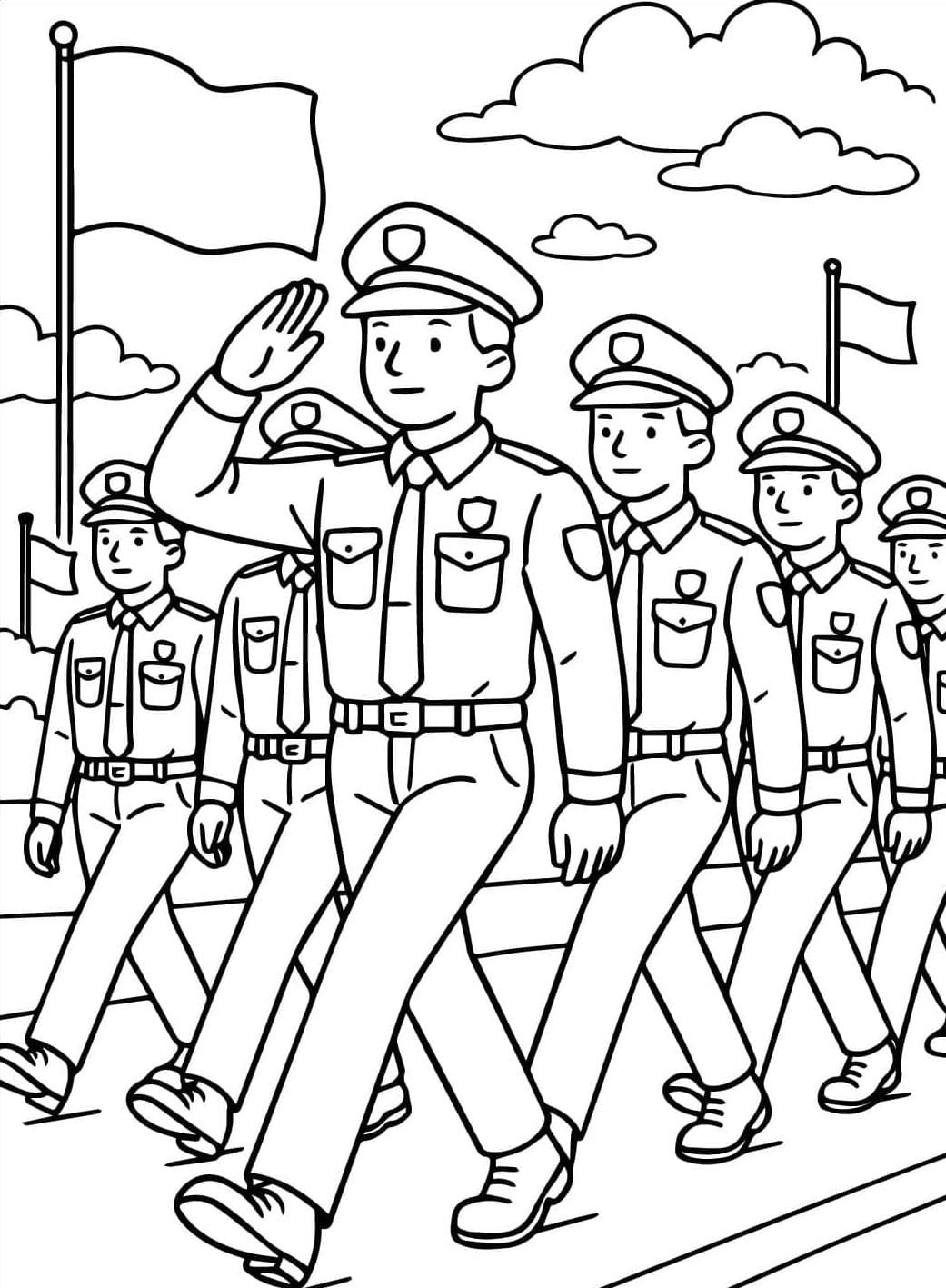 ระบายสี ตำรวจใจเย็น