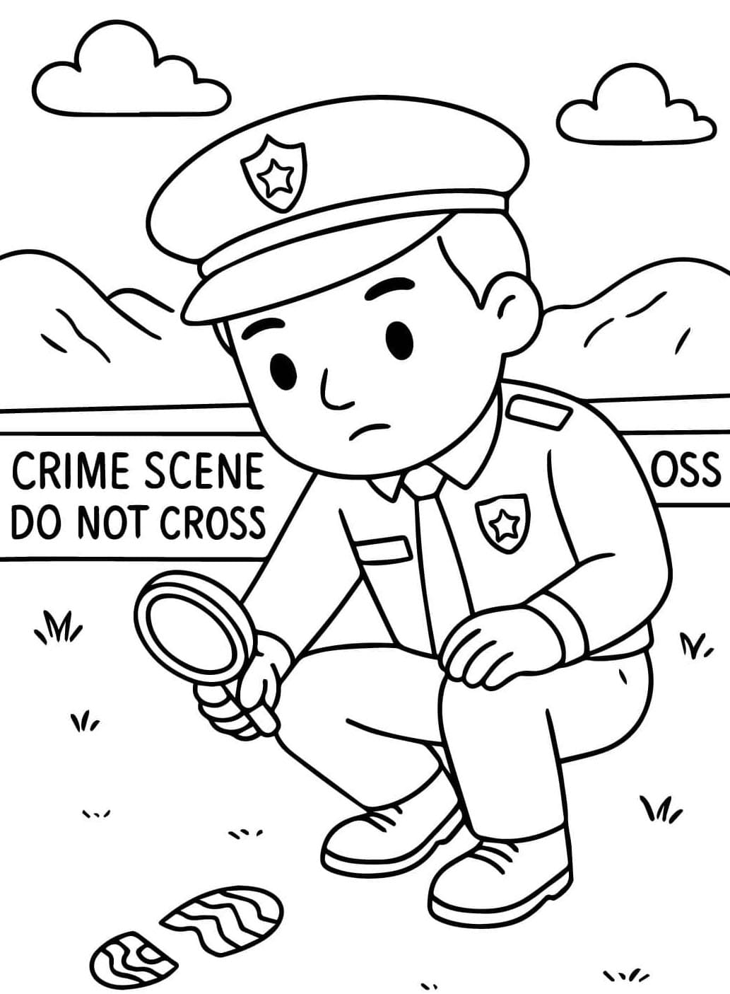 ระบายสี ตำรวจกำลังตรวจดู