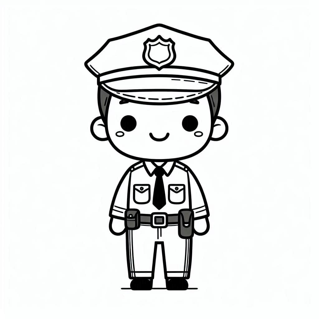 ระบายสี ตำรวจง่ายๆ