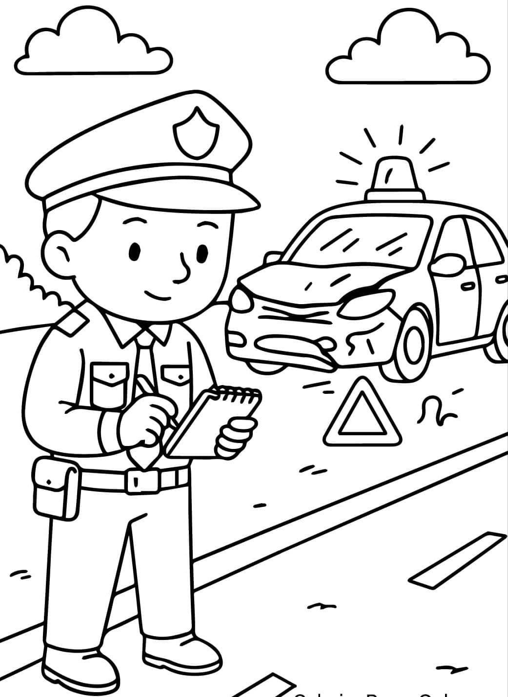 ระบายสี ตำรวจทำงาน