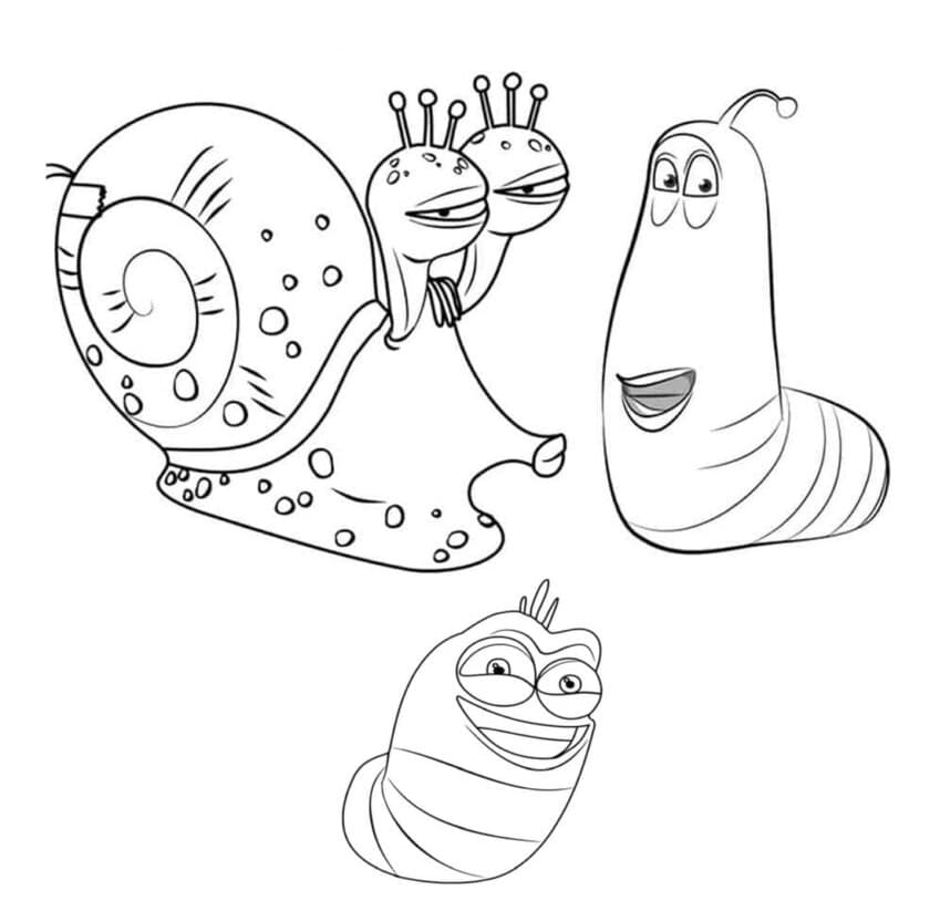 ระบายสี ตัวอ่อนสำหรับเด็ก