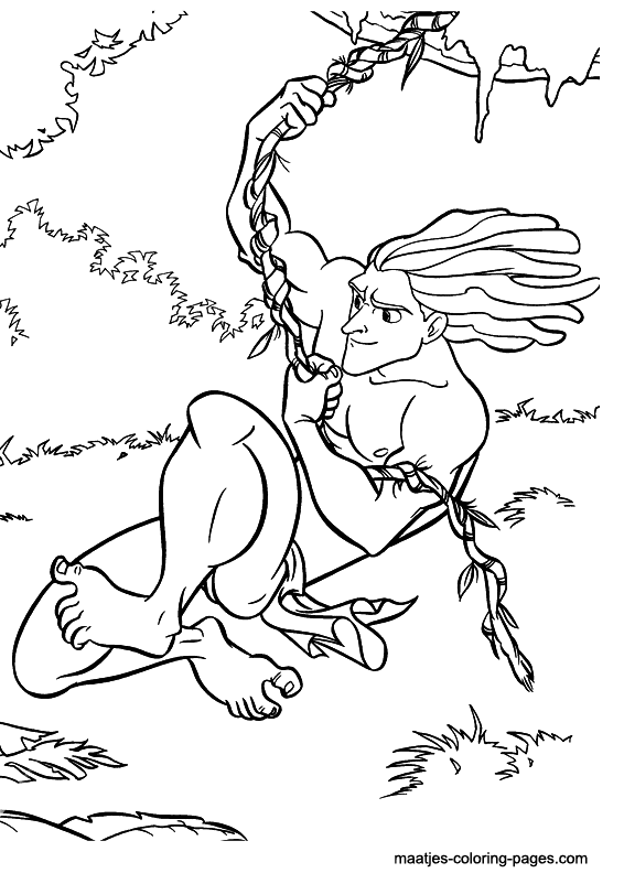 ระบายสี ทาร์ซานสำหรับเด็ก