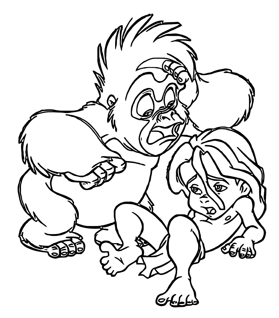 ระบายสี ทาร์ซานตลกกับเติร์ก