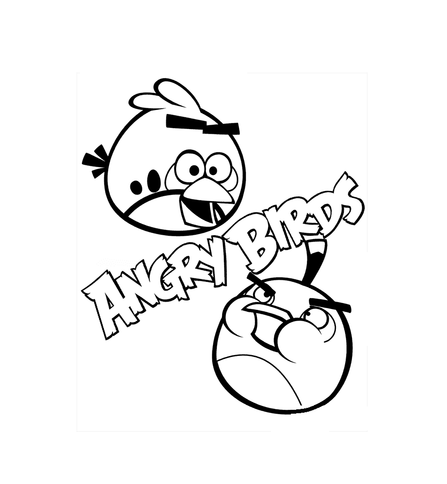 ระบายสี แอ็งกรีเบิดส์ แบบพิมพ์ได้
