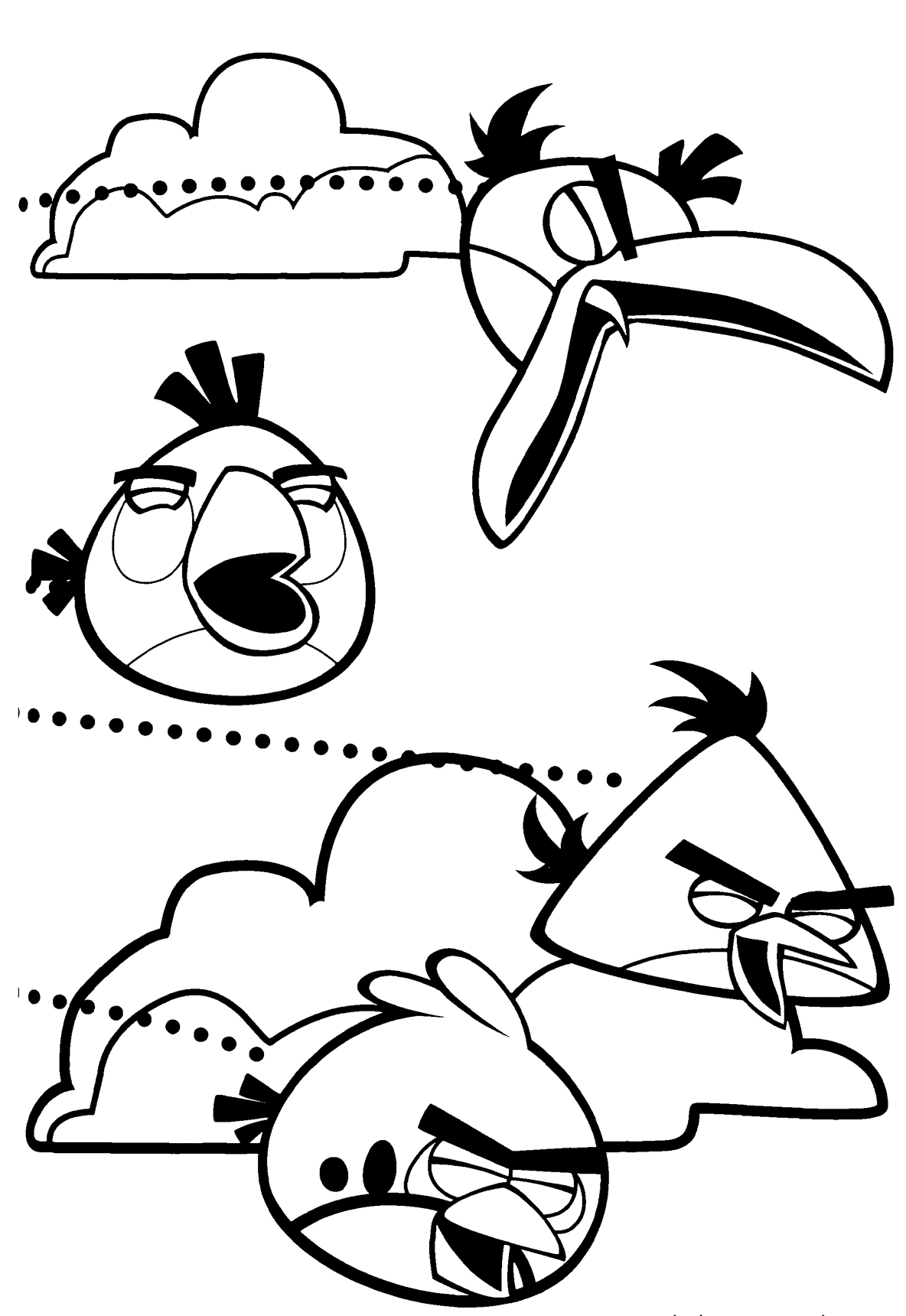 ระบายสี แองกรี้เบิร์ดโจมตี