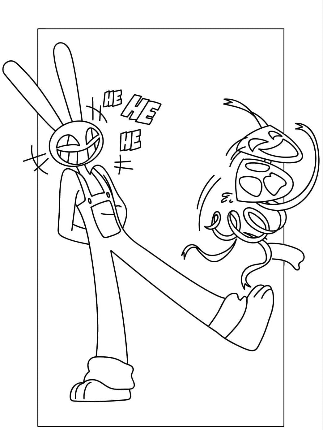 ระบายสี แจ็กซ์และแก๊งค์เกิล