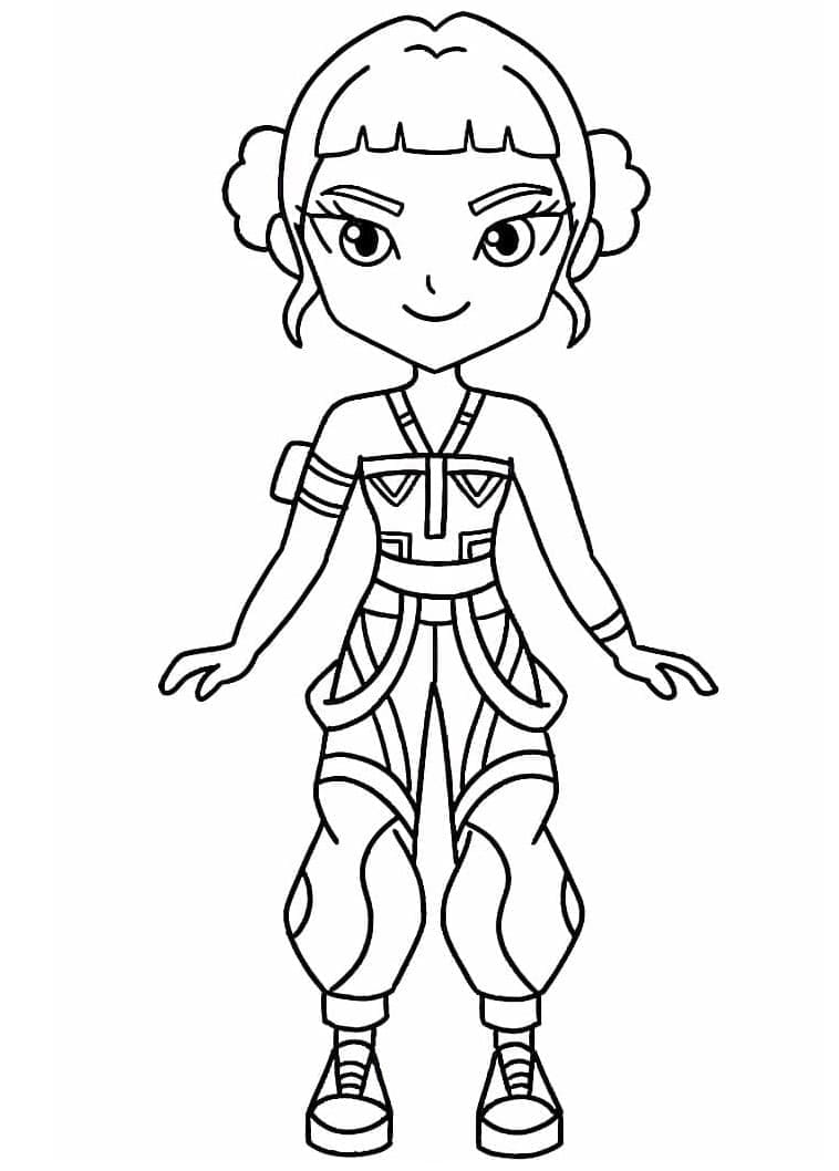 ระบายสี จิบิ โซอี้ เกิร์ลกรุ๊ปนักล่านักล่า