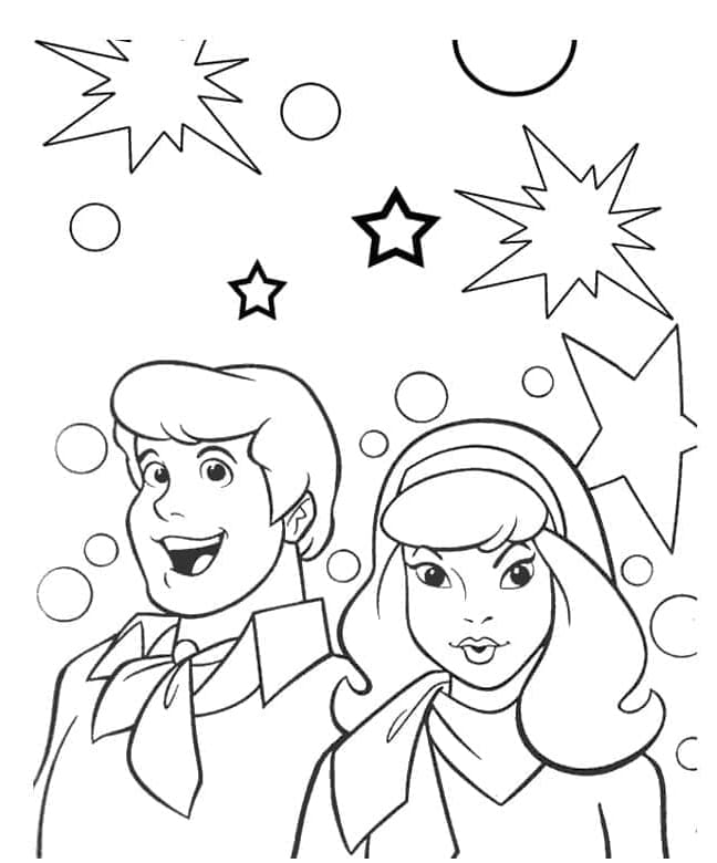 ระบายสี ดาฟนี่และเฟร็ด