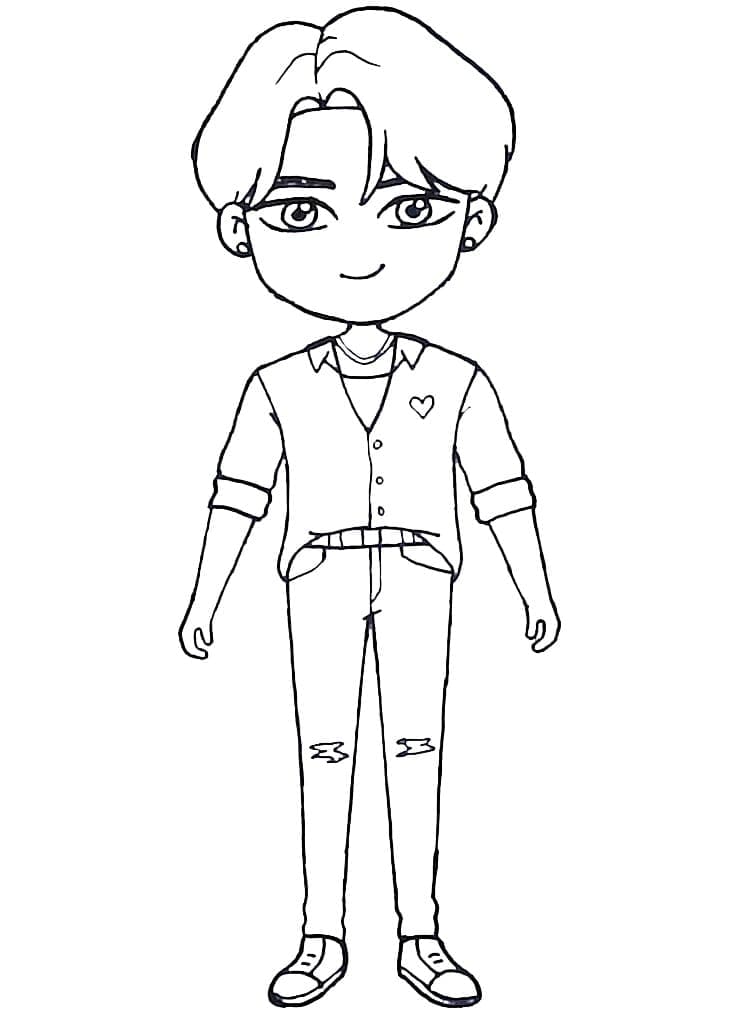 ระบายสี เด็กชายจากเกิร์ลกรุ๊ปนักล่านักล่า