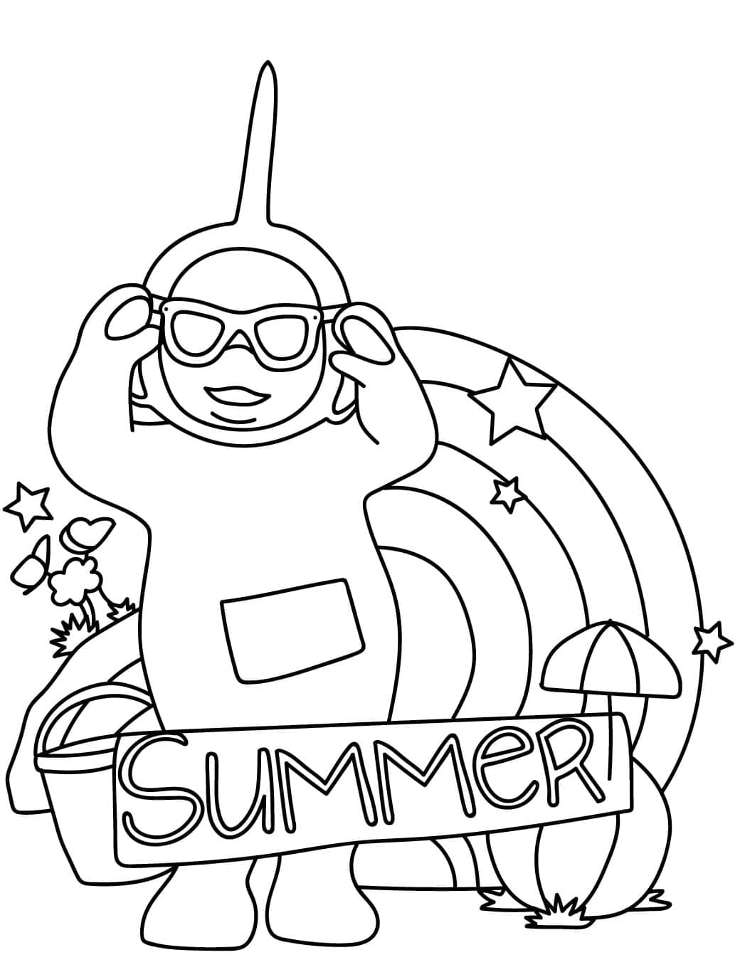 ระบายสี ดิปซี่ จากเทเลทับบี้ส์