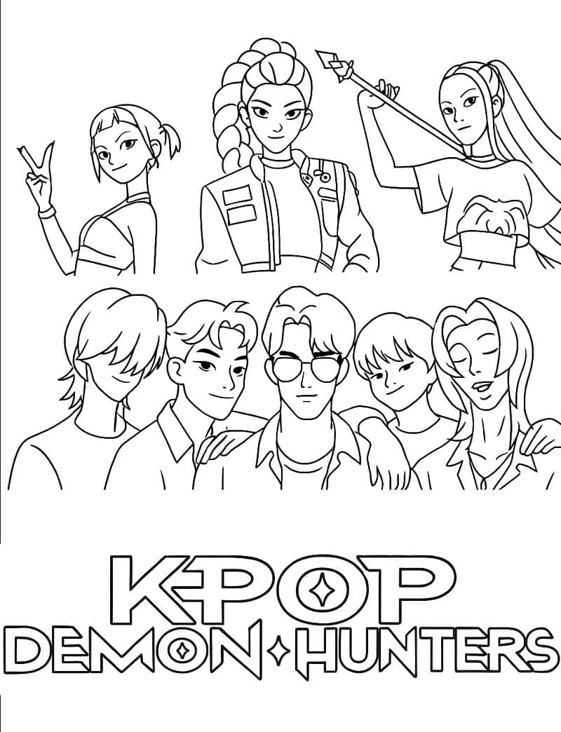 ระบายสี ฟรี เกิร์ลกรุ๊ปนักล่านักล่า