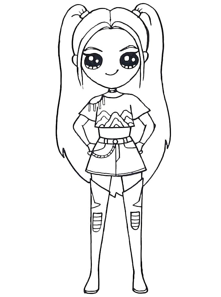 ระบายสี เกิร์ลกรุ๊ปนักล่านักล่าผู้น่ารัก