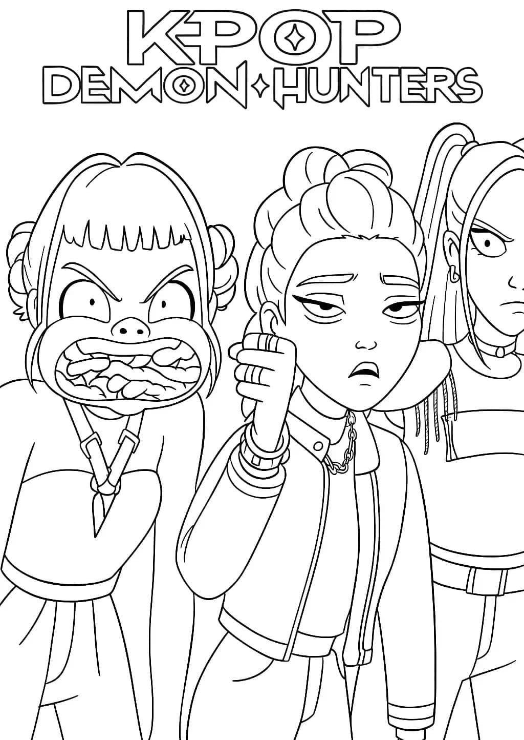 ระบายสี เกิร์ลกรุ๊ปนักล่านักล่า