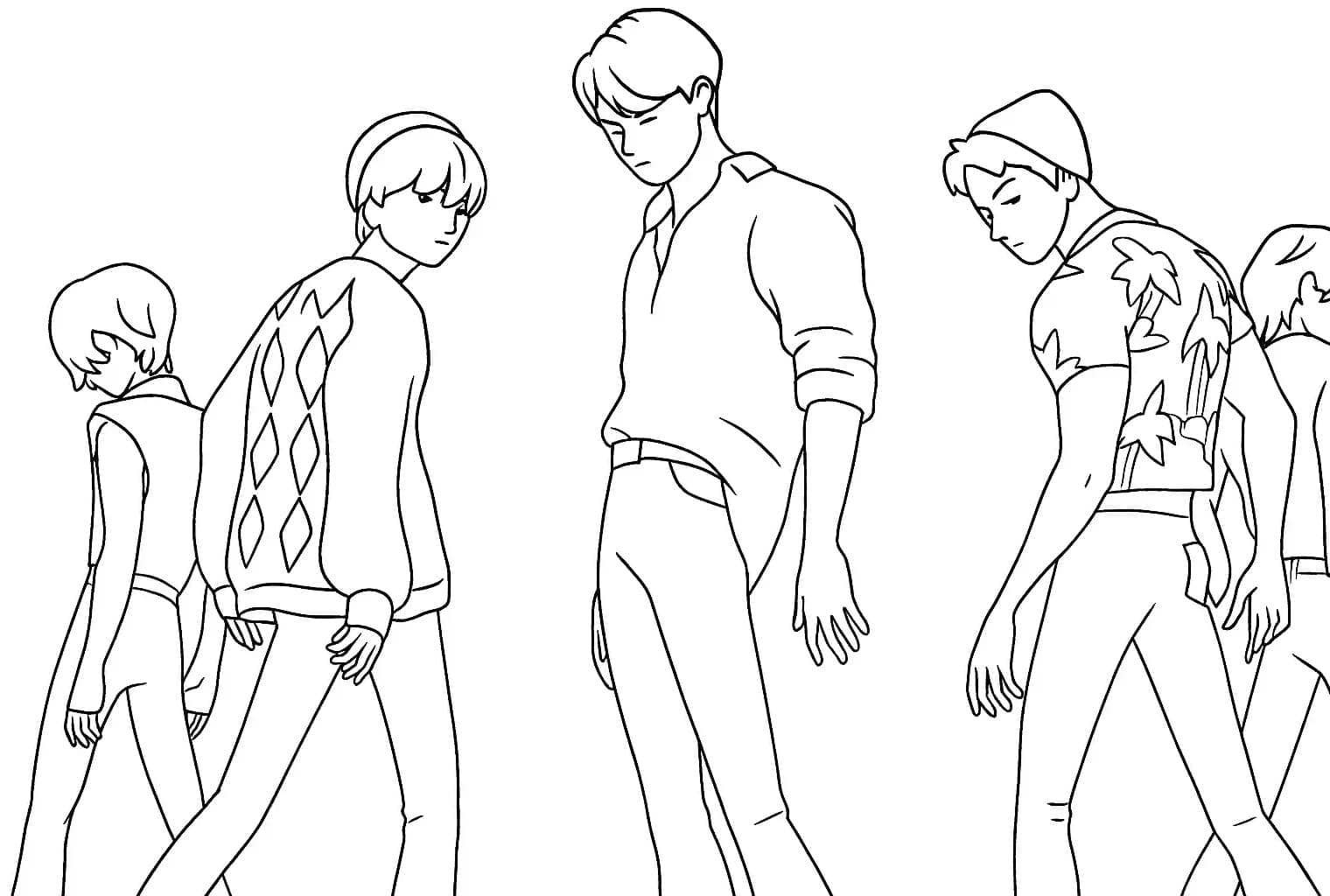 ระบายสี เกิร์ลกรุ๊ปนักล่านักล่าสำหรับเด็ก