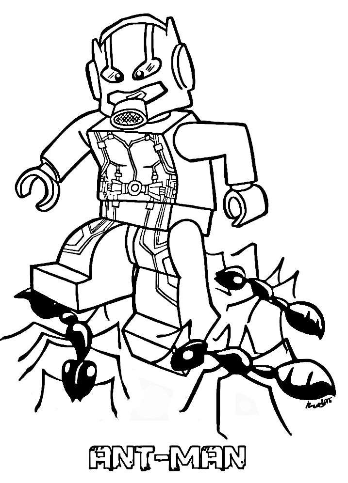 ระบายสี ความสนุกของเลโก้แอนท์แมน