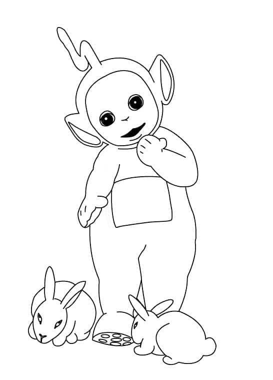 ระบายสี ลาล่าและกระต่าย