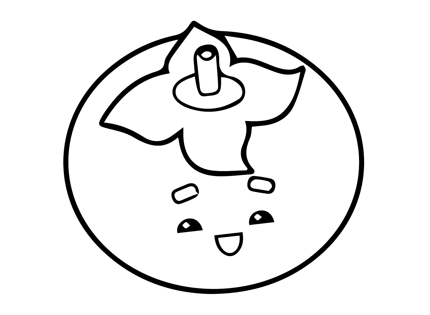 ระบายสี ลูกพลับคาวาอี้